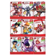 SET COMPLETE TOURNAMENT 9PCS KAD BOBOIBOY MONSTA GALAXY CARD TOURNAMENT SET