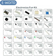 E-WOITD Tự làm dự án Starter Kit cho Arduino Kit điện tử DIY Kit điện tử thành phần Set với hộp 830