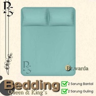 PLAIN BEDSHEET WARDA AESTHETICbiru SINGLE QUEEN & KING'S SIZE BEDSHEET 90X200/100X200/120X200/160X20