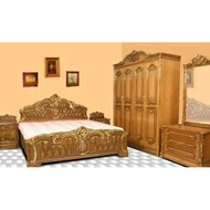 Kamar Set Tempat Tidur Almari Jati Tempat Rias Cermin Furniture Mebel Jepara