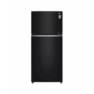 LG 547L Top Freezer Fridge in Black Glass Finish GN-C702SGGM