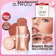 24h Shipping O.two.o Makeup Blush Stick Matte 6 Colors Beauty Cosmetics Lip & Cheek 2 In 1 Blusher C