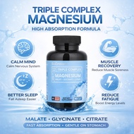 【5.5 Promo】BioEmblem Triple Magnesium Complex | 300mg of Magnesium Glycinate, Malate, & Citrate 90's