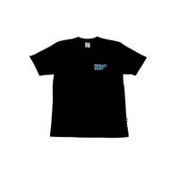 Tshirt Black Metallic Blue 100% Cotton BCI 24s