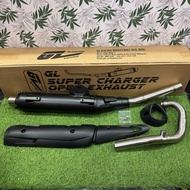 (Y15)(GL RACING) STANDAR OPEN EXHAUST SUPER CHARGER YAMAHA Y15 V1 / V2 32mm-42mm