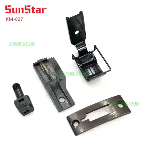 ORIGINAL SUNSTAR SEWING KM-827 Needle Clamp Needle Guide Feed Dog Presser Foot Gauge sets 3/32 KM-82