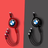 Car Data Cable 3-in-1 Telescopic Mobile Phone Charging Cable TYPE-C Fast Charging for BMW F30 F31 F3