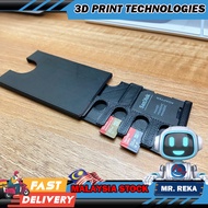 Ultra-Slim 3D Printed Credit Card Size SD Card Case - Holds 5 Micro SD Cards and 2 Full Size SD Cards!