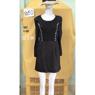 Black lace beaded dress size S-M.S50