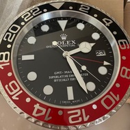 勞力士黑水鬼掛鐘時鐘GMT綠水鬼靜音夜光 Rolex
