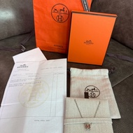 Hermes Mini H Pop 項鍊 - 啡銀