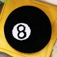 STELLARSYNC 8 Ball Carpet, Round Soft 8 Ball Rug, Creative Plush Anti-slip Skin Friendly 8 Ball Mat 