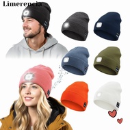 LIMERENCIA Bluetooth Beanie Hat, Headphones Removable Headlamp Cap, Unique With Light Speaker Mic Re
