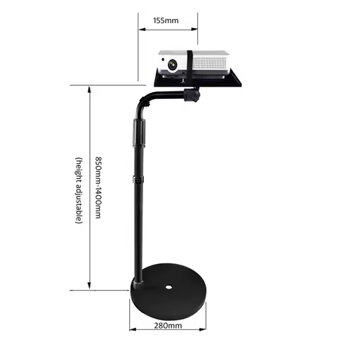 PMA-T6-85160II-P 5KG 850-1400MM universal projector monopod stand laptop floor holder height adjusta