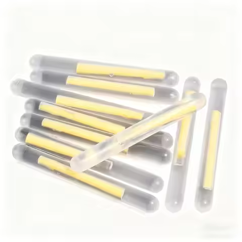 50PCS fluorescent cylindrical light rod fishing float pole light dim light pole outdoor fishing fluo