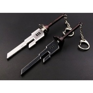 Anime Jujutsu Kaisen Keychain of Nanami Kento and Fushiguro Toji's weapon model pendant keyring suit