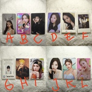Photocard official aespa karina giselle winter ningning