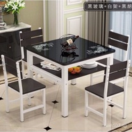 Table Small Household Dining Table and Chairs Square Double-layer Small Square Table Dining Table Te