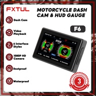 FXTUL F6 Motorcycle Dash Dual 1080P Motorcycle DVR 110° Angle Waterproof Moto Camera WiFi GPS Dash C