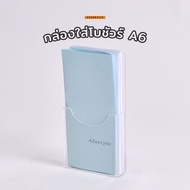 A6 Brochure Box Clear Acrylic Wall-Mounted Holder Flyer Advertising Sign Menu Document