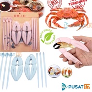 CRAB CLAMP TOOL SET / 8 IN 1 CRAB CLAMP PLIERS / CRAB CRACKER / KITCHEN TOOL