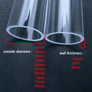 {dfthg} Perspex transparent round tube 50cm Length 16mm~90mm Acrylic Tube High Transparent Tube For 