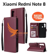 Flip Case Xiaomi Redmi Note 8 Flip Dompet Casing HP Flip Wallet Leather Cover Dompet hp