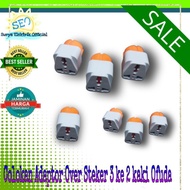 Over plug 3-pin to 2-pin transfer connection plug