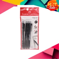 (0.7mm) 4pcs Pen Hitam Faber Caster X7 (Pen Black)