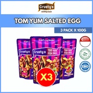 Crusty's Tom Yum Salted Egg Fish Skin (100g Packet)