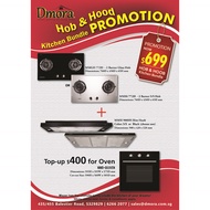 Hob and Hood Kitchen Bundle Promotion (2 Burner + Slim Hood) - Top-up for Oven