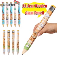 MARIER Giant Pencil, 33.5cm Capibara/Puppy Giant Wooden Pencil, Creative With Eraser Big Pencil Scho