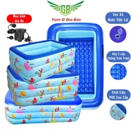 Safe 3-tier baby swimming pool, inflatable swimming pool with anti-slip bottom, all sizes 1m3, 1m5, 