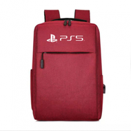 ps5主機包收納五合一多用遊戲機收納包外出便攜手提ps5主機收納包（PS5紅色雙肩包）