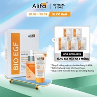 Combo dưỡng da 4: Serum dưỡng ẩm dưỡng trắng da Alifa BIO 35ml - Hộp 10 miếng Mặt nạ Alifa BIO EGF 2