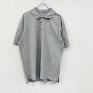 Brooks Brothers 短袖 polo 衫，純灰色，XL 碼，古著。