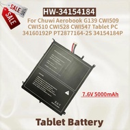 Tablet Battery HW-34154184 7.6V 5000mAh for Chuwi Aerobook CWI509 CWI510 G139 CWI528 CWI547 34160192