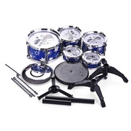 NEW☞✕Children Jazz Drum Kit Drum Set for Kids Musical Educational Instrument Toy 5 Drums + 1 Cymbal