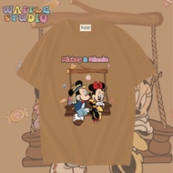 [ ส่งฟรี 🔥 ] WS1028 เสื้อยืดโอเวอร์ไซส์ ผ้าคอตตอน 100% เสื้อยืดเกาหลี เสื้อยืด  WAFFLE STUDIO