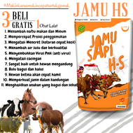 Jamu Ternak HS Vitamin penambah makan mineral sapi kambing kuda kerbau domba jamu pmk