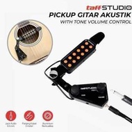 Acoustic Guitar Pickup With Tone Volume Control - P-011 - Black