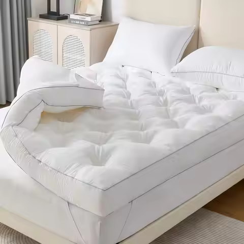 5-Inch Gel Memory Foam Mattress Topper for Back Pain Relief, Extra Thick and Soft Support, 54"x75"