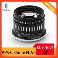 Ttartisan APS-C 35Mm F0.95 Super Large Aperture MF Portrait Lens Compatible With Sony A7 Canon M1 Nikon Z50