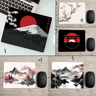 Mouse Pad Motif Jepang Pemandangan Sketsa Anti-slip Rubber Mousepad
