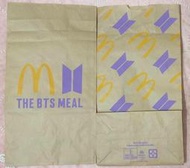 BTS 包裝 紙袋 防彈少年團 韓國 男子音樂團體 聯名 THE BTS MEAL 台灣麥當勞 麥當勞限定 限量 收藏