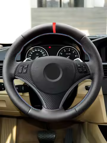 For BMW 1 3 Series E82 E87 120i 130i E90 320i 2008-2013 X1 E84 2011 Car Interior Steering Wheel Cove