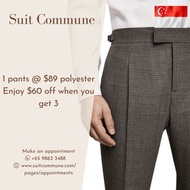 SUIT COMMUNE - Tailored Pants Polyester