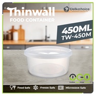 Thinwall Food Container White 450ml Round Plastic Food Container Retail Price Delkochoice