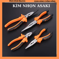 kìm nhọn Asaki AK-8105 AK-8107 kềm nhọn 6 inch 8 inch kìm cắt kìm tuốt dây điệnkìm tuốt dây cáp tự đ