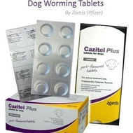 Cazitel Plus Worm Medicine for Dog by Zoetis - 1 tablet (worm medicine for dogs with meat flavor)